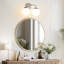 Luminaire de salle de bain à intensité variable avec abat-jour en verre soufflé à la main Karlei-362368878-367042662-362423860