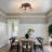 4-light Semi Flush Mount, Adjustable Multi-directional Flush Mount Ceiling Light Fixture, Vintage Metal Cage Farmhouse Lamp For Hallway, Dining Room, Farmhouse, Entryway-535244552