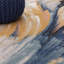 Deboran Swirl Blue/Yellow/Black Area Rug-1524785497