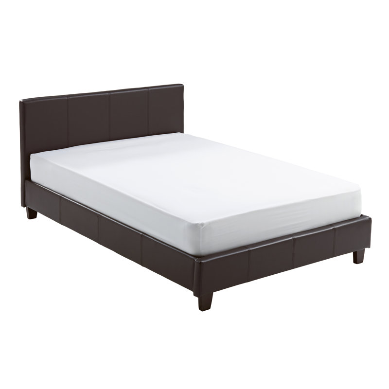 Upholstered Bed, Double (4'6), Brown