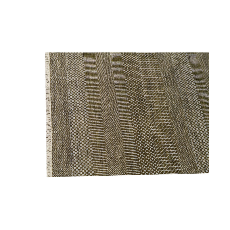 Hand-Knotted High-Quality Brown and Gray Area Rug