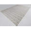 Hand Knotted Striped Area Rug in Gray