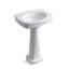 Bancroft 28" Tall Ceramic Vitreous China Rectangular Bathroom Sink-756003612-781547680-790064897