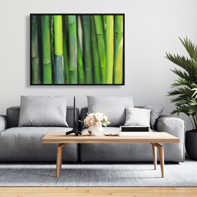 Bamboo Plant Print On Canvas
