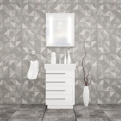 Ursina 32'' Single Bathroom Vanity with Manufactured Wood Top