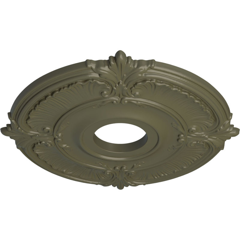Endurathane Attica Ceiling Medallion, 18"OD x 4"ID x 5/8"P (Fits Canopies up to 5"), Hand-Painted Painted Turtle Finish