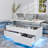 Chappa Lift Top Coffee Table with Multifunctional RGB LED Lights, Hidden Compartment and Drawers-248417229