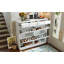 Armoire de rangement à chaussures Farmhouse avec tiroirs, bois d'ingénierie et fabrication robuste-125179210