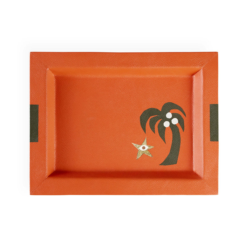 Playa Leather Decorative Tray
