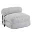 Fauteuil à billes d'intérieur pliable, gris clair, convertible 2-en-1 pour le confort et l'efficacité de l'espace