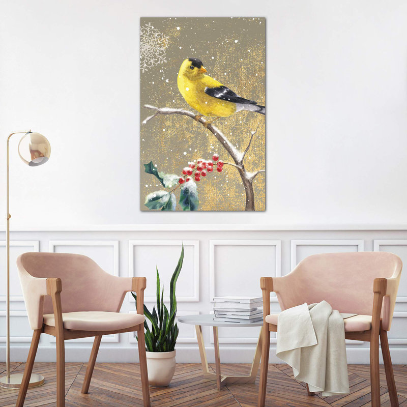 Goldfinch II by Beth Grove - Wrapped Canvas Print, 152.5 cm H x 101.5 cm W