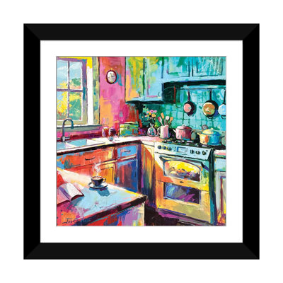 Intérieur - dimanche, impression d'art mural - papier d'art encadré