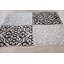 Tapis noir/beige zone Bertie