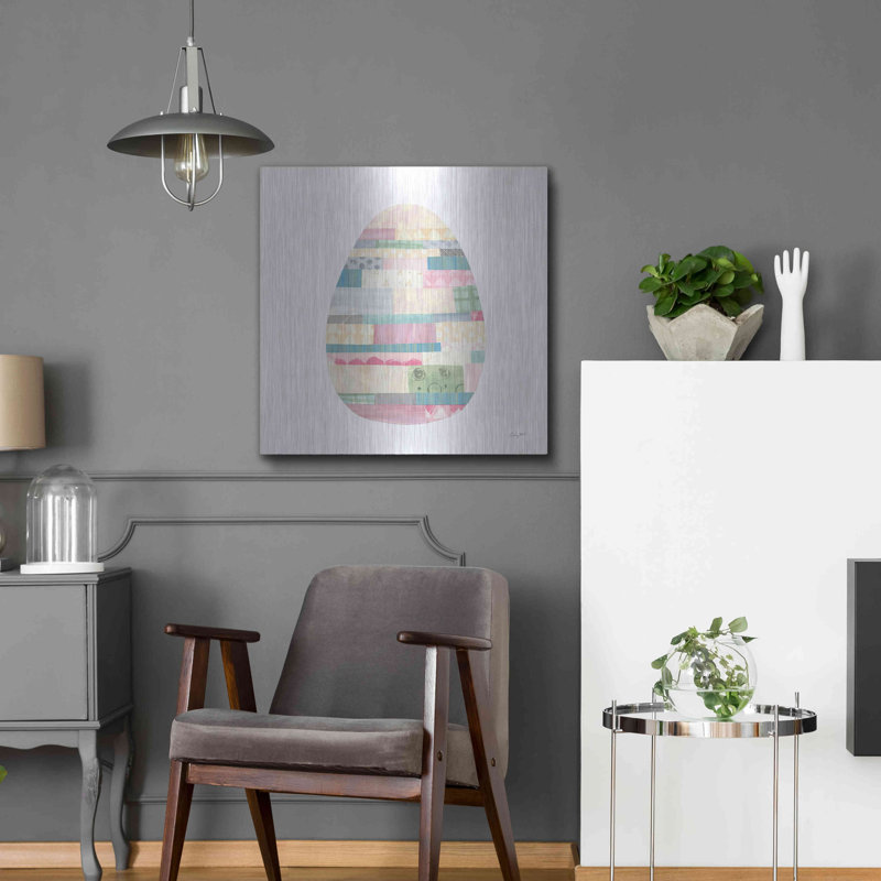 Brayden Studio® «Spring into Pâques III» par Courtney Prahl, art mural en métal, H 24 po x l 24 po