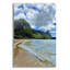  «Tunnels Beach» par Nicole Dell, art mural en verre acrylique, 12 po x 16 po