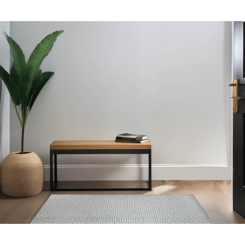 Paillasson Cuddle Key, L 60 po x L 84 po, Bleu ardoise