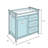 Degraff Deluxe Sleigh Style Changing Table with Pad, 3 Baskets and Hamper-565367369
