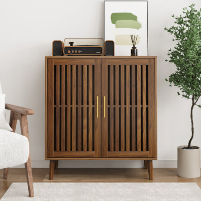 Storage Cabinet Walnut - Inspired For Dining Room & Living Space Buffet Kitchen Spaces