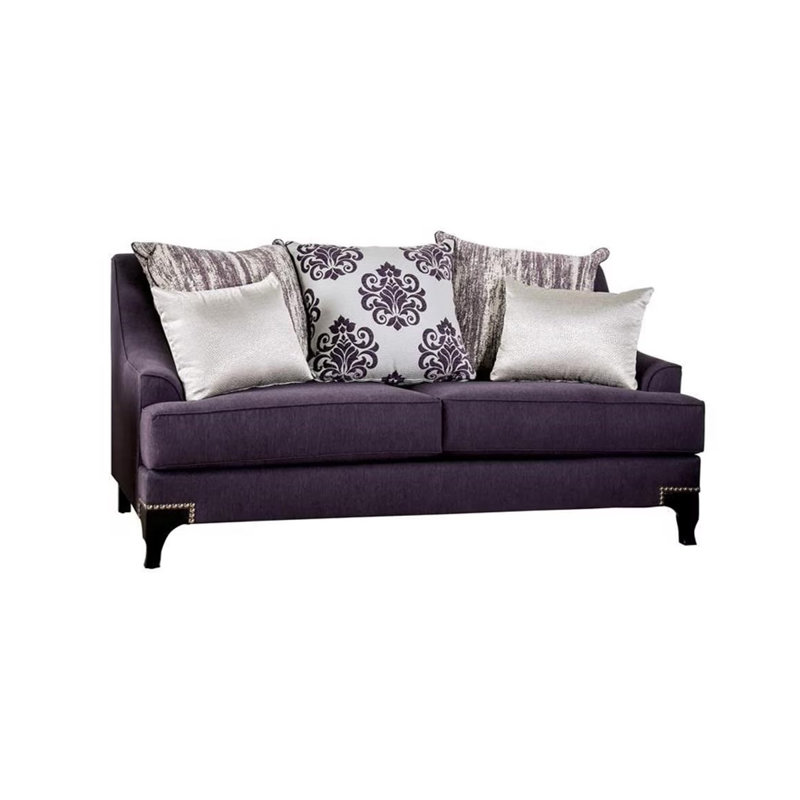 Causeuse transitionnelle l 71,4 po, mauve, Mauve