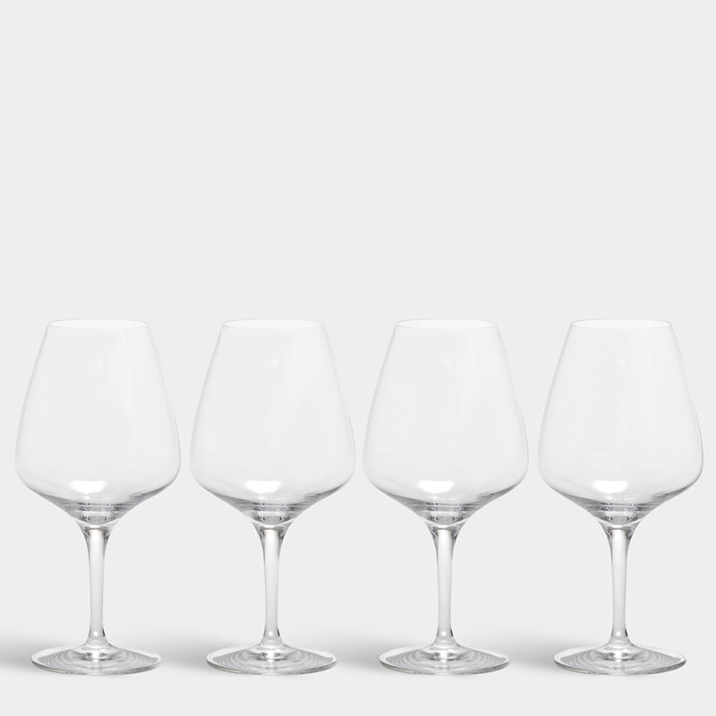 Pulse 12oz Clear Crystal Wine Glass Set of 4