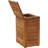 Spa Solid Wood Manual Lift Waste Basket