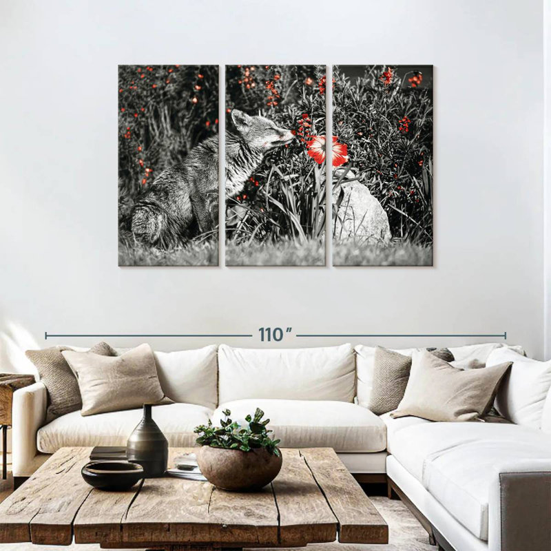 Brampt Red Fox Garden Pop, 48" H x 74" W