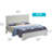 Elegant Transitional Queen Bed In Silver Champagne-120559618