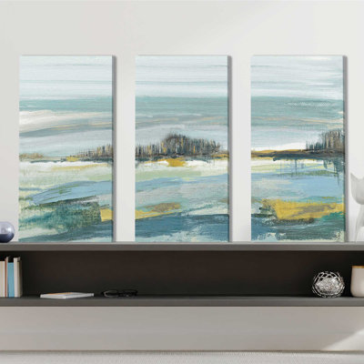 «Lewbeach Vista», ensemble de 3 toiles tendues