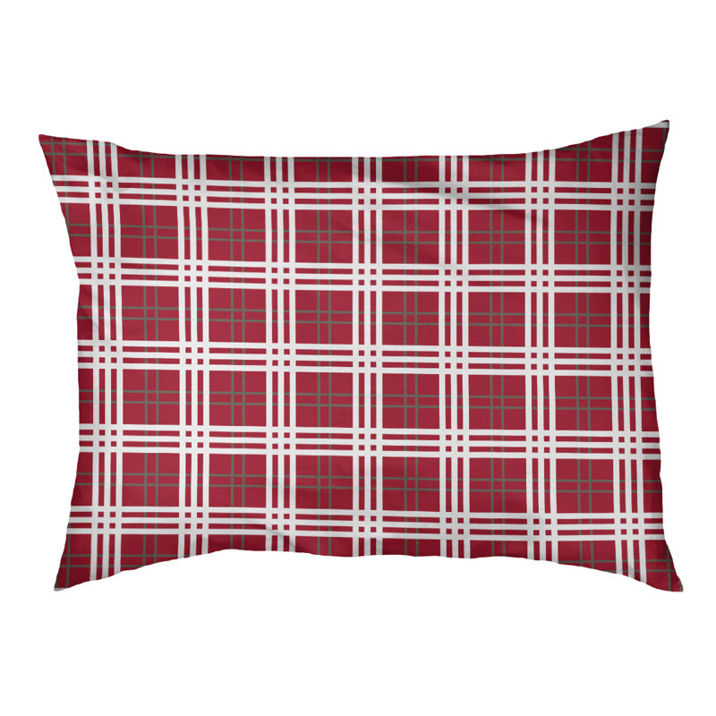 Oreiller d’intérieur de luxe Arizona football, Petit (l 28 po x P 18 po x P 4 po), Rouge / étain / blanc