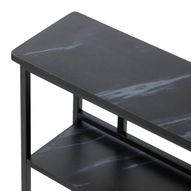 80cm Console Table, Black