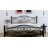 Twin Size Bed Frame, Metal Platform Bed with Parisian Style Headboard and Footboard, Heavy-duty Slats Support, Under Bed Storage, No Box Spring Needed-1328148954-1227118328