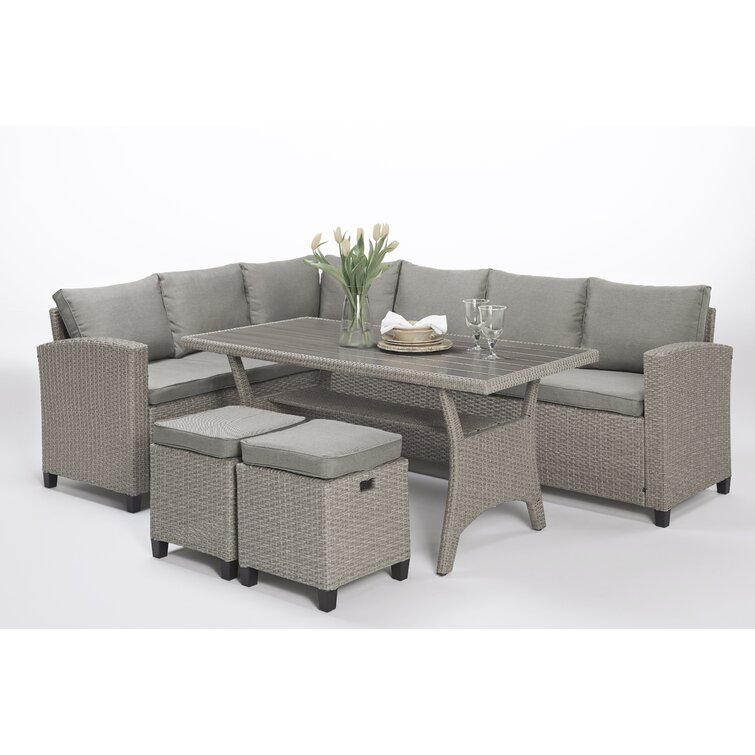 Brune 5 Piece Sectional Seating Group with Cushions