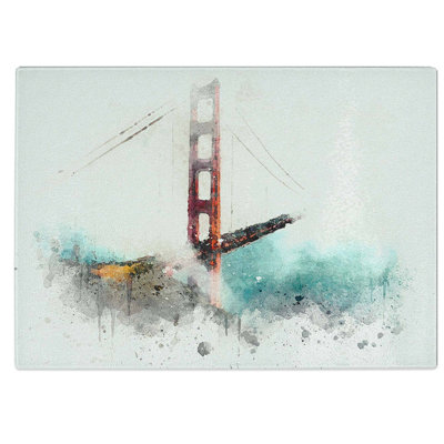 Tempered Glass The Golden Gate Bridge in San Francisco Chopping Board