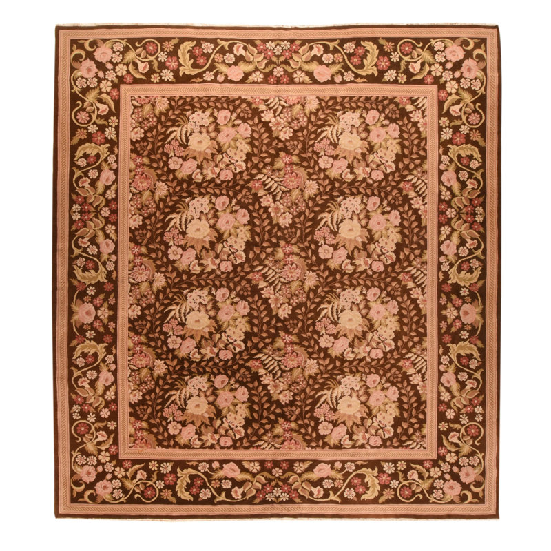 One-of-a-Kind 11'3'' X 12'4'' Wool Area Rug in Brown