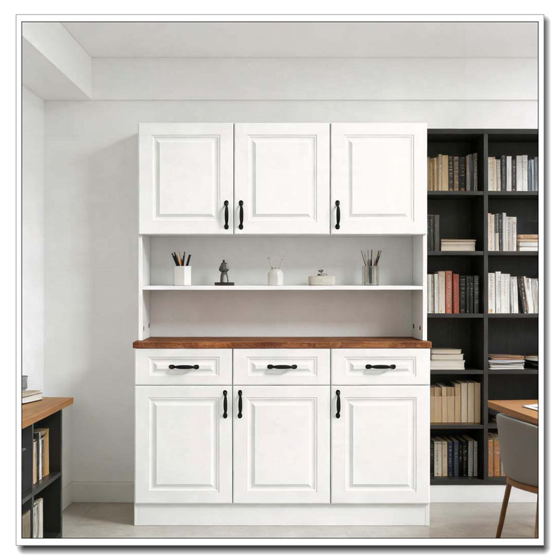 Freestanding Pantry Cabinet with Soft-Close Doors