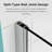 Jayce 43'' W x 58'' H Frameless Folding Tub Door with 1/4'' Clear Tempered Glass-114662395