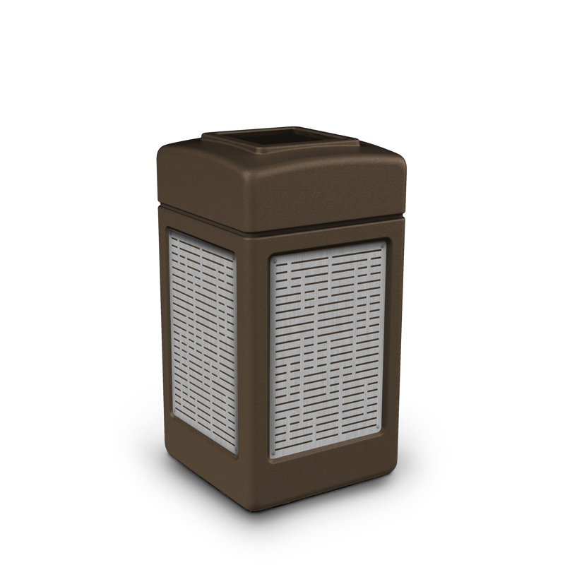 Poubelle 42 gallons precision series®, Brun