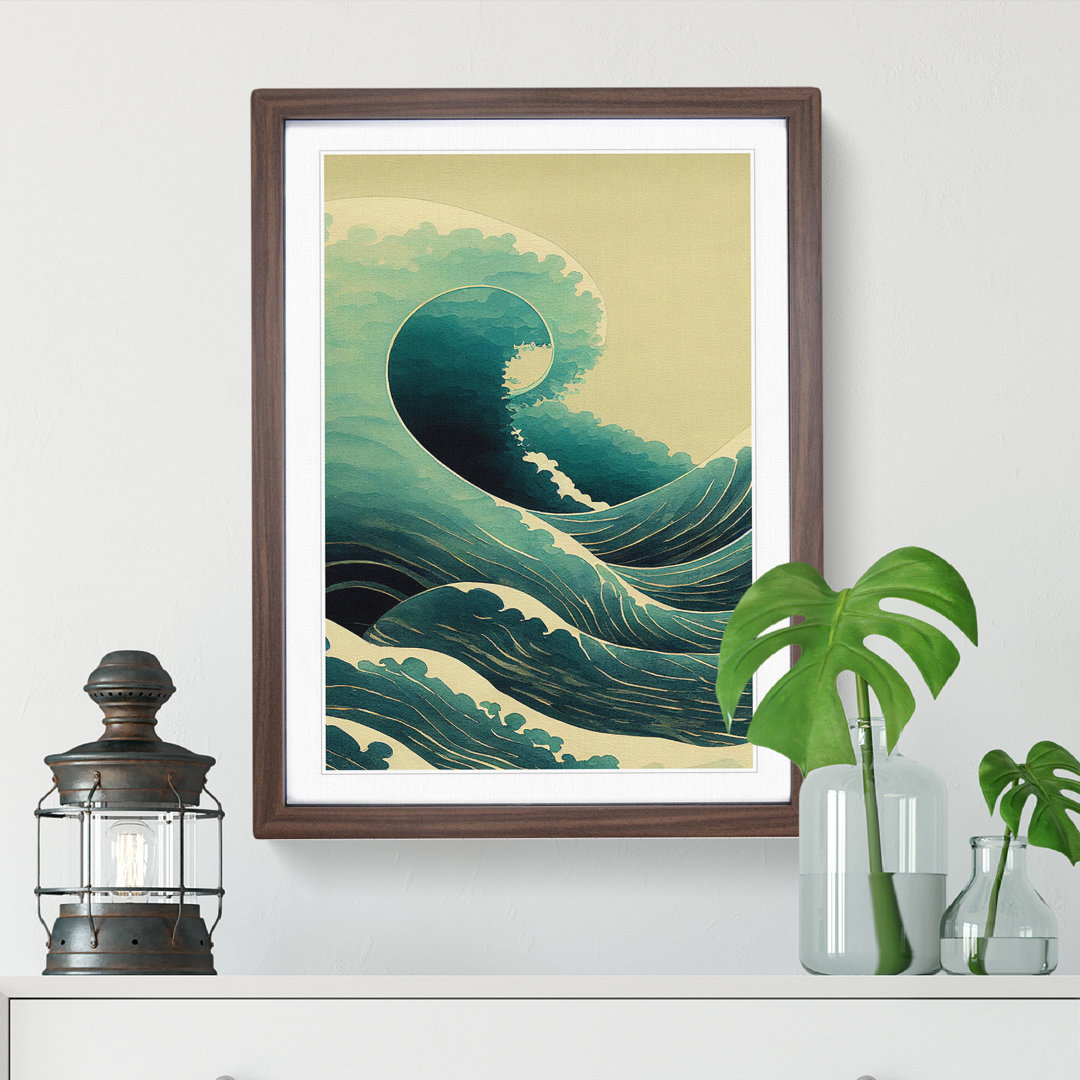 Magnificent Japanese Wave - Framed Print