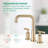 2-handle Bathroom Faucet with Drain Assembly