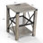 Eidelweiss Tall End Table Nightstand with 2 USB Ports, 2 Power Outlets, and 2 Storage Shelves-342656812