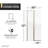 Anzzi 33.3” W x 72” H Frameless Shower Door-80579662