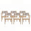 Chaises de salle à manger d'extérieur en bois d'acacia-118579987