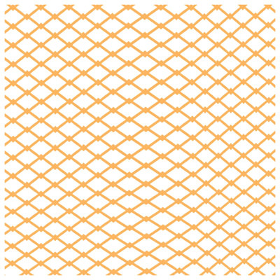 Orange Diamond Lattice Quilted Bedspread All Sizes