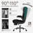 Inbox Zero Executive Fabric Computer Chair,High Back Office Chair