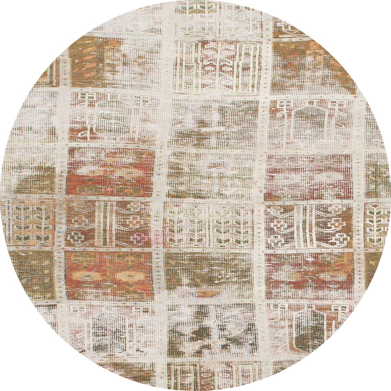 Tapis abstrait moderne 891, Rond 3 pi