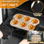 Ensemble de 13 pièces de moules à pâtisserie antiadhésifs en acier au carbone à double poignée, comprenant un plat à rôtir, un plat à pizza, une plaque à biscuits, des moules à gâteaux, des moules à muffins, une grille de refroidissement et des gants de cuisine (or champagne).