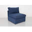  Chaise sans accoudoirs bleu marine