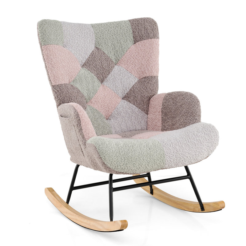  Fauteuil d'allaitement rembourré avec accoudoirs ergonomiques