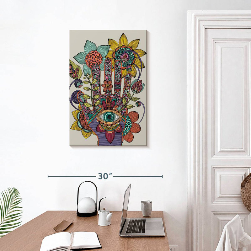 Adella Hamsa Eye, H 30 po x l 20 po