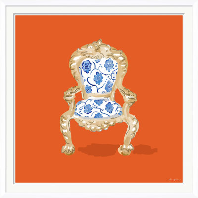 Palace Chair " Palace Chair Orange " by Dana Gibson